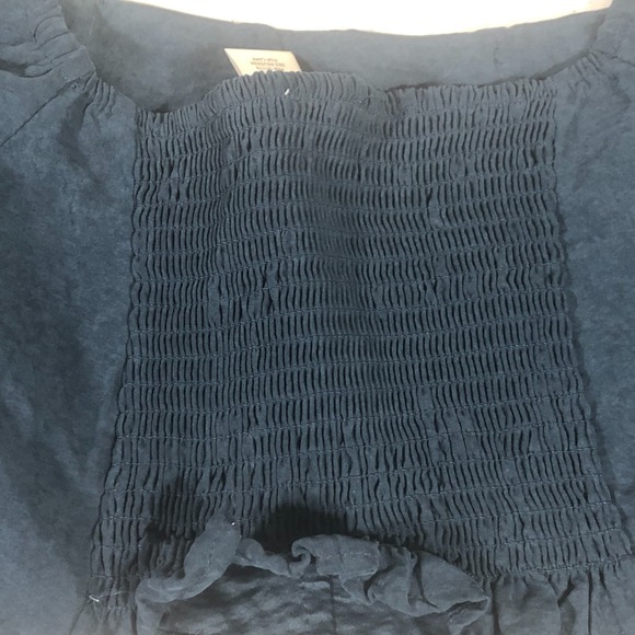 Crop Top Teal Blue Size M Faux Suede Festival Renaissance‎ Regency Cottage Boho - Picture 3 of 6